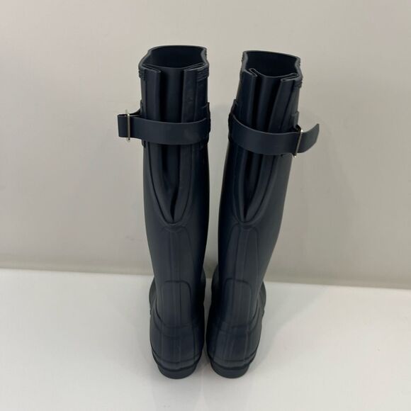 Hunter Women's Original Tall Back Adjustable Rain Boot Size 5 - Picture 4 of 9